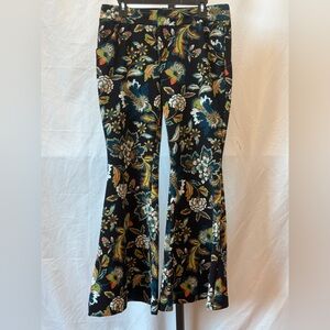 377 - INC International Concepts Floral Print Pants - Black, Green, Blue, Orange